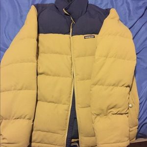 Patagonia bivy down jacket tan large